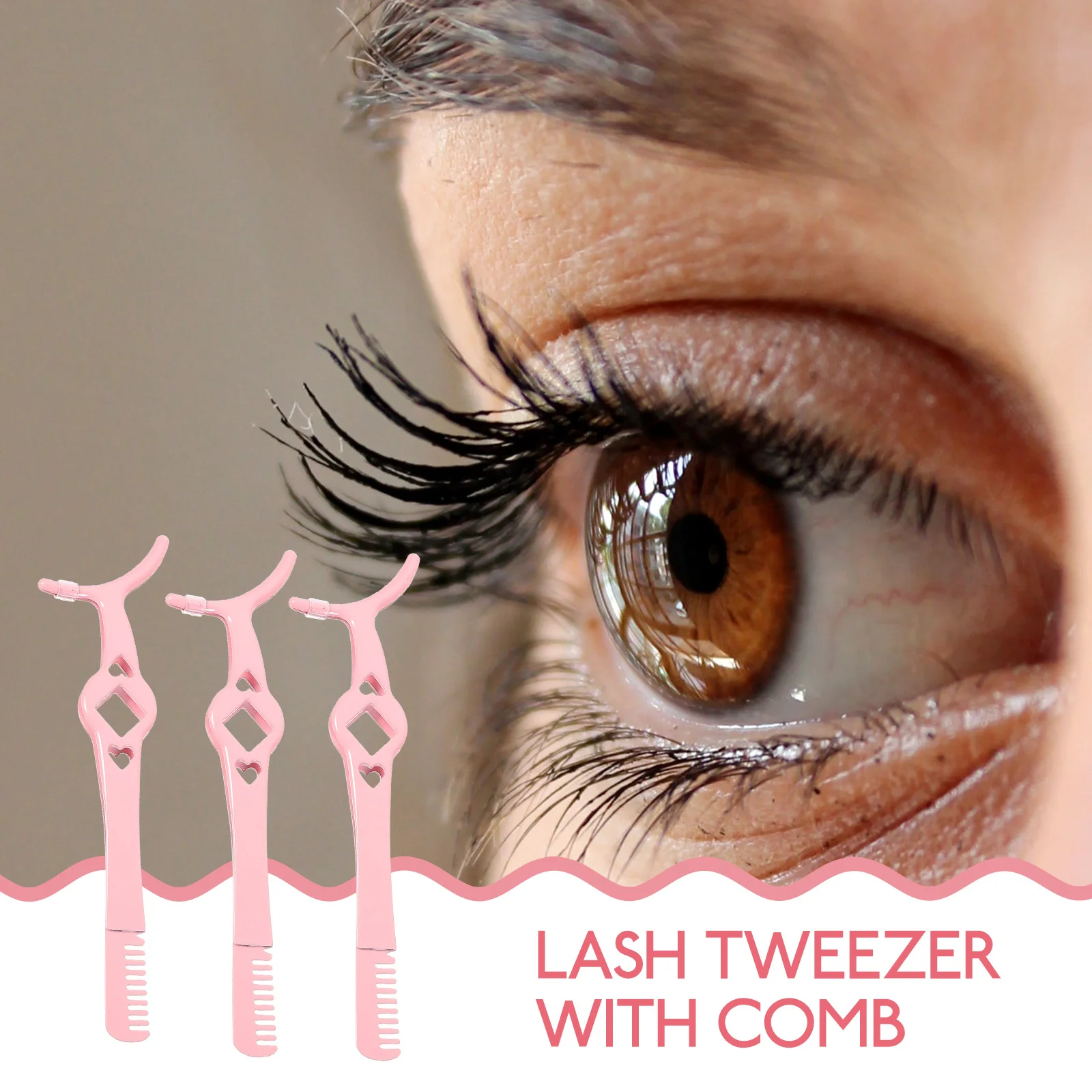 3Pcs Lash Tweezers for Eyelash Extensions Compact Eye Lash Tweezers with Comb Stylish Beauty Tools for on The Go Use
3Pcs Lash Tweezers for Eyelash Extensions Compact Eye Lash Tweezers with Comb Stylish Beauty Tools for on The Go Use