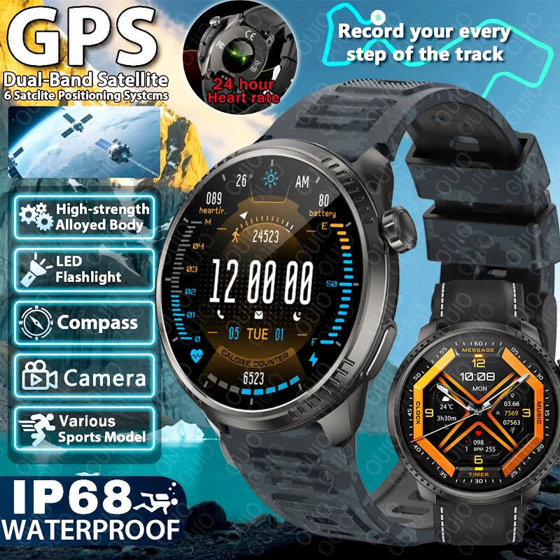 New Sport Smart Watch GPS Track SOS LED Flashlight Altimeter Barometer Health Monitoring 100+Sports Mode Waterproof Smartwatch
New Sport Smart Watch GPS Track SOS LED Flashlight Altimeter Barometer Health Monitoring 100+Sports Mode Waterproof Smartwatch