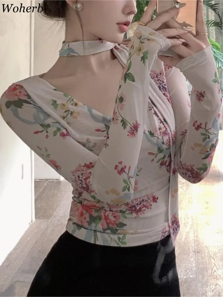 Blusas Mujer De Moda 2025 Sweet Y2k Укороченные блузки для женщин с v-образным вырезом и длинным рукавом с цветочным принтом, весенние блузки со складками на талии, топы
Blusas Mujer De Moda 2025 Sweet Y2k Укороченные блузки для женщин с v-образным вырезом и длинным рукавом с цветочным принтом, весенние блузки со складками на талии, топы