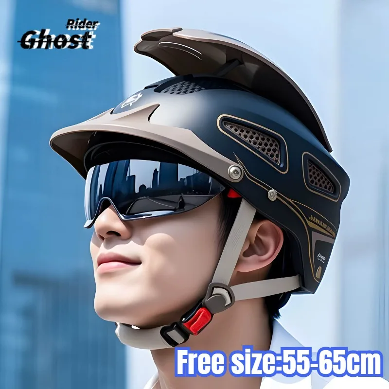 Electric Motorcycle Helmet Summer Breathable Electric Bike Open Face Helmet Men Women Dual Lenses Jet Scooter Half Helmets
Electric Motorcycle Helmet Summer Breathable Electric Bike Open Face Helmet Men Women Dual Lenses Jet Scooter Half Helmets