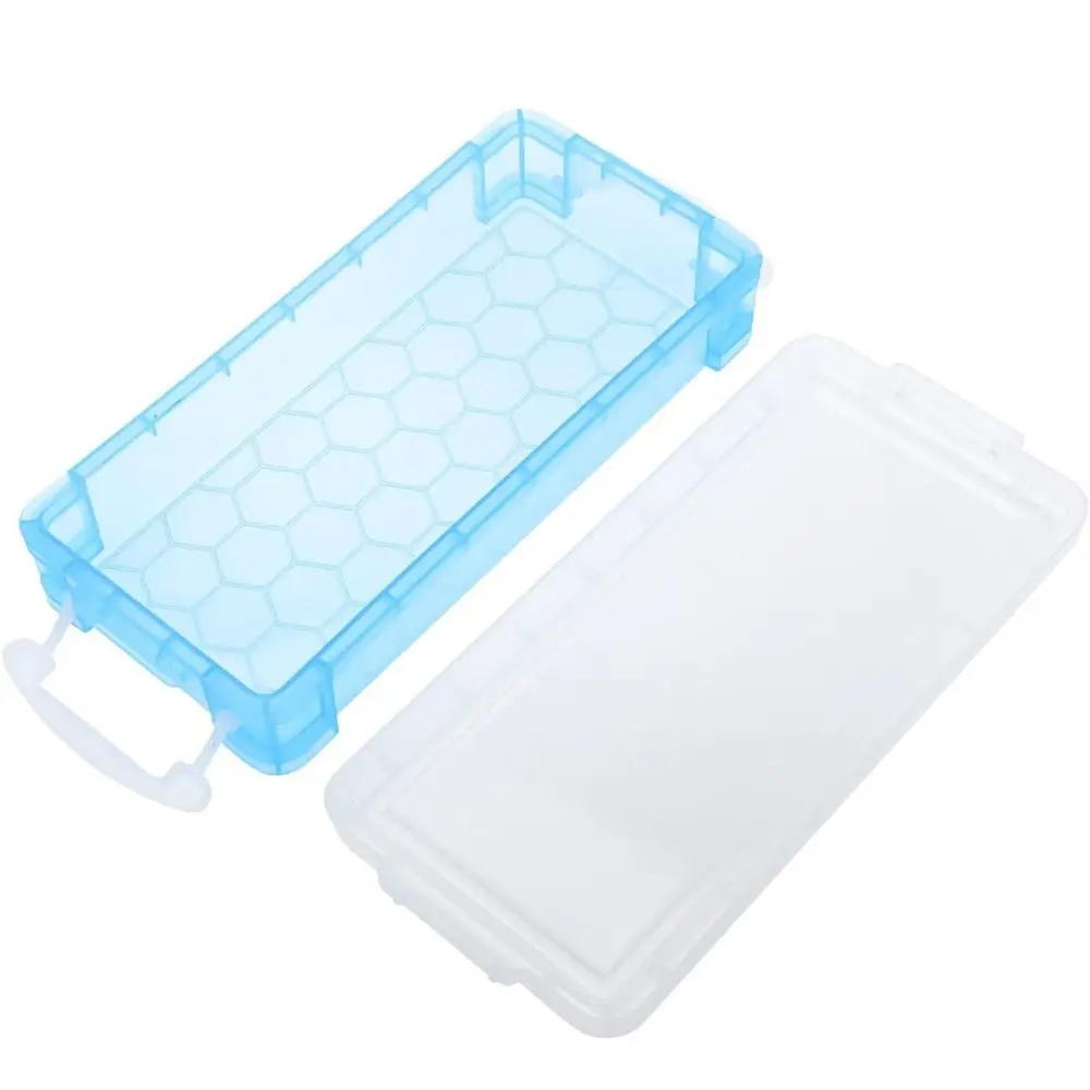 Large Capacity Transparent Pencil Case with White Buckles Plastic Stationery Storage Box Stackable Double Open
Large Capacity Transparent Pencil Case with White Buckles Plastic Stationery Storage Box Stackable Double Open