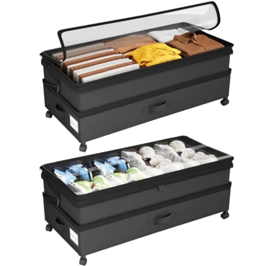 Height-adjustable Under Bed Storage with Wheels Under Bed Storage Containers Under Bed Shoe Storage Organizer with Clear Window
Height-adjustable Under Bed Storage with Wheels Under Bed Storage Containers Under Bed Shoe Storage Organizer with Clear Window