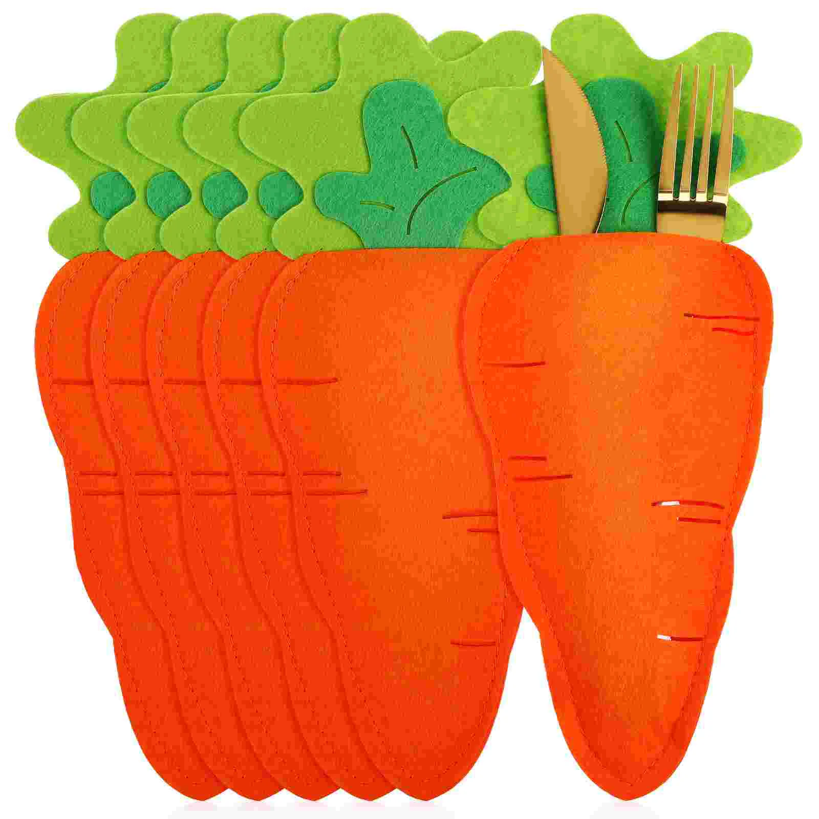 6 Pcs Carrot Knife Fork Bag Cutlery Storage Tray Utensil Rack Snack Serving Banquet Easter Themed Lightweight Practical
6 Pcs Carrot Knife Fork Bag Cutlery Storage Tray Utensil Rack Snack Serving Banquet Easter Themed Lightweight Practical