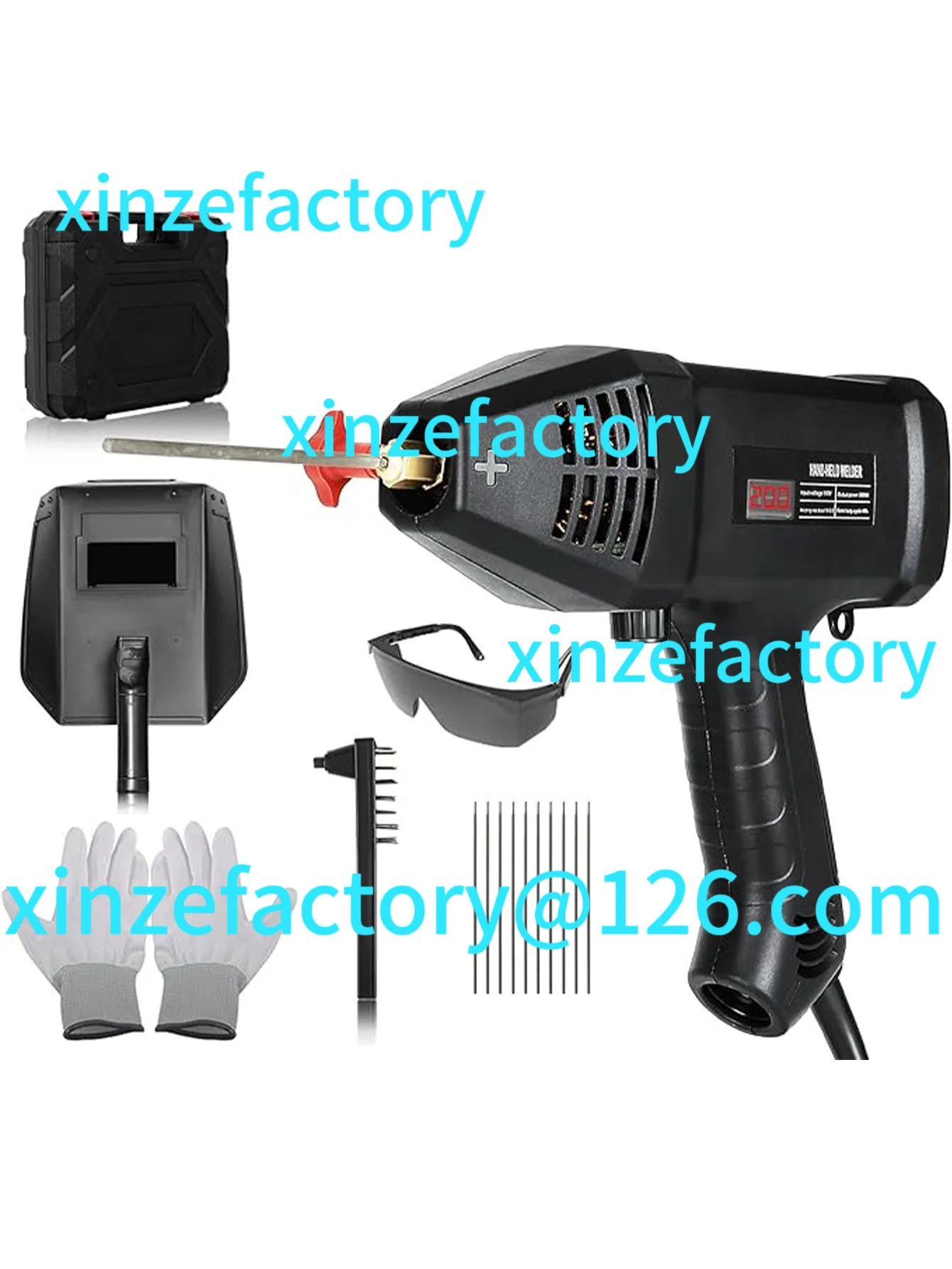 Customizable Handheld Welder Machine 110V Portable ARC Welding Machine 20-200Amp Digital Display IGBT Inverter With Welding Tool
Customizable Handheld Welder Machine 110V Portable ARC Welding Machine 20-200Amp Digital Display IGBT Inverter With Welding Tool