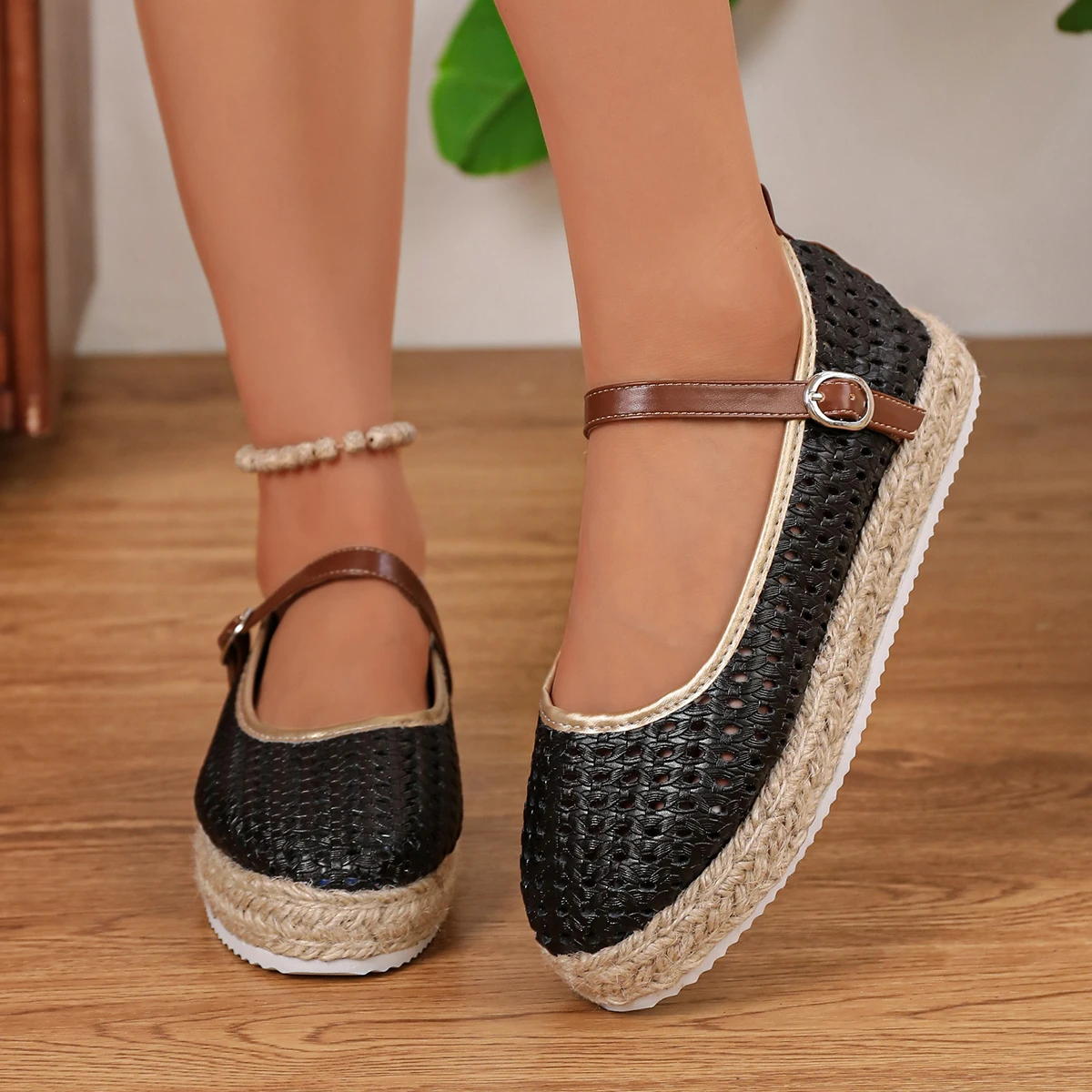 Women's Summer Fashion Hollow Breathable Thick-soled Shallow Shoes 2026 New Solid Color Non-Slip Comfortable Low-top Shoes
Women's Summer Fashion Hollow Breathable Thick-soled Shallow Shoes 2026 New Solid Color Non-Slip Comfortable Low-top Shoes