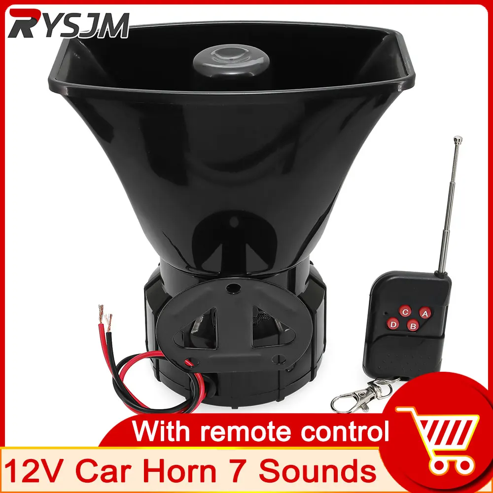 With remote control Car Warning Alarm Police Fire Siren Horn Loudspeake Loud 12V 7 Sounds Speaker Wireless Electronic customized
With remote control Car Warning Alarm Police Fire Siren Horn Loudspeake Loud 12V 7 Sounds Speaker Wireless Electronic customized
