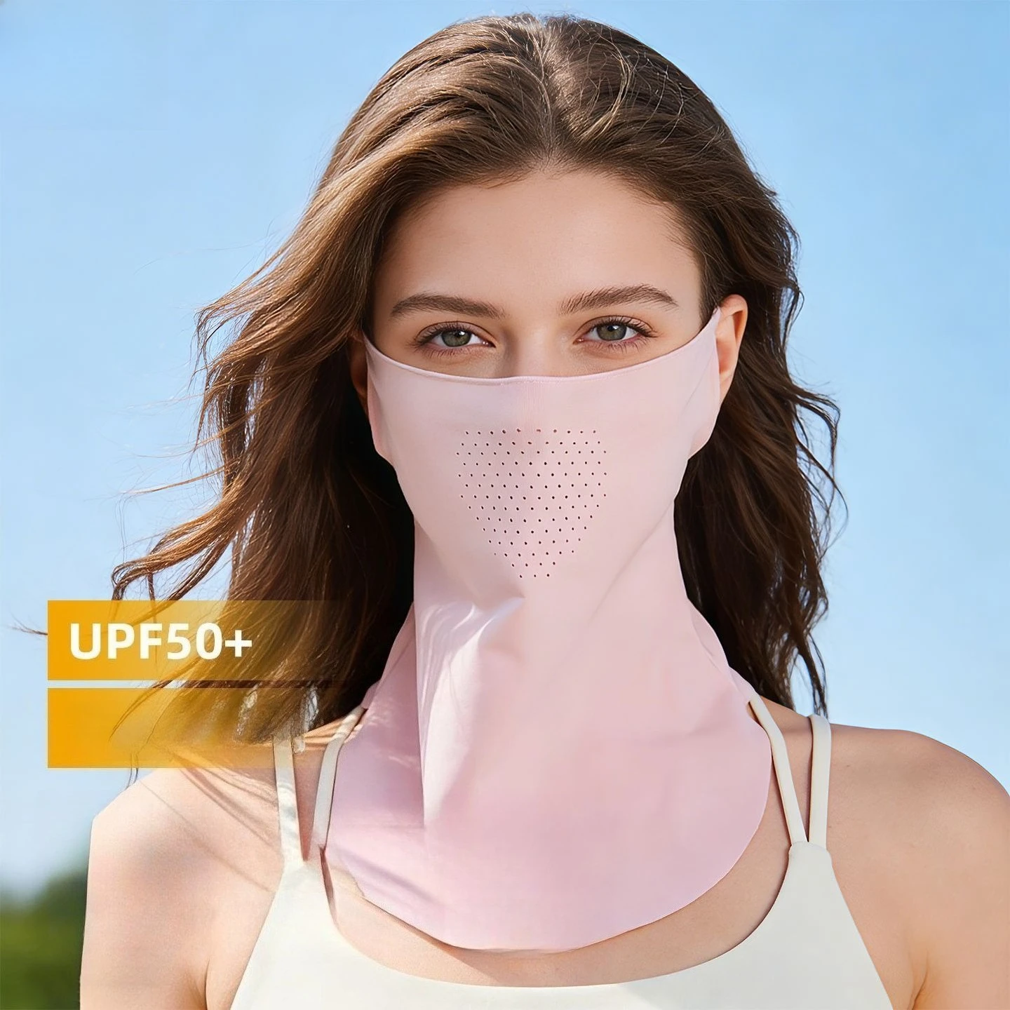 High Quality Ice Silk Sunscreen Mask UPF50+ UV Neck Gaiter Ear Hook Face Cover Balaclava Women Cycling Outdoor
High Quality Ice Silk Sunscreen Mask UPF50+ UV Neck Gaiter Ear Hook Face Cover Balaclava Women Cycling Outdoor