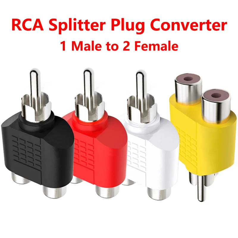 5/20/100PCS RCA Color Y Splitter 1 MaleTo 2 Female AV Audio Video Plug Converter Adapter Kit RCA Lotus AV Jack RCA Plug
5/20/100PCS RCA Color Y Splitter 1 MaleTo 2 Female AV Audio Video Plug Converter Adapter Kit RCA Lotus AV Jack RCA Plug