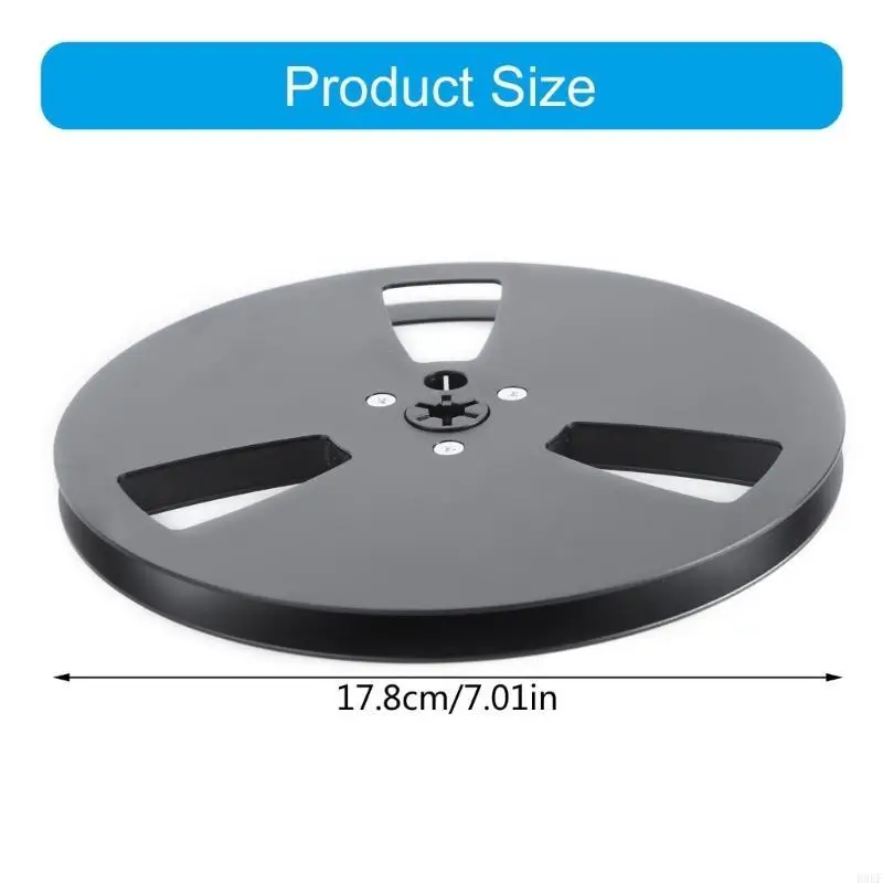 B0KF Professional 7inch Aluminum Sound Deck Reel for 1/4 Tape Recorders Takeup Reel
B0KF Professional 7inch Aluminum Sound Deck Reel for 1/4 Tape Recorders Takeup Reel