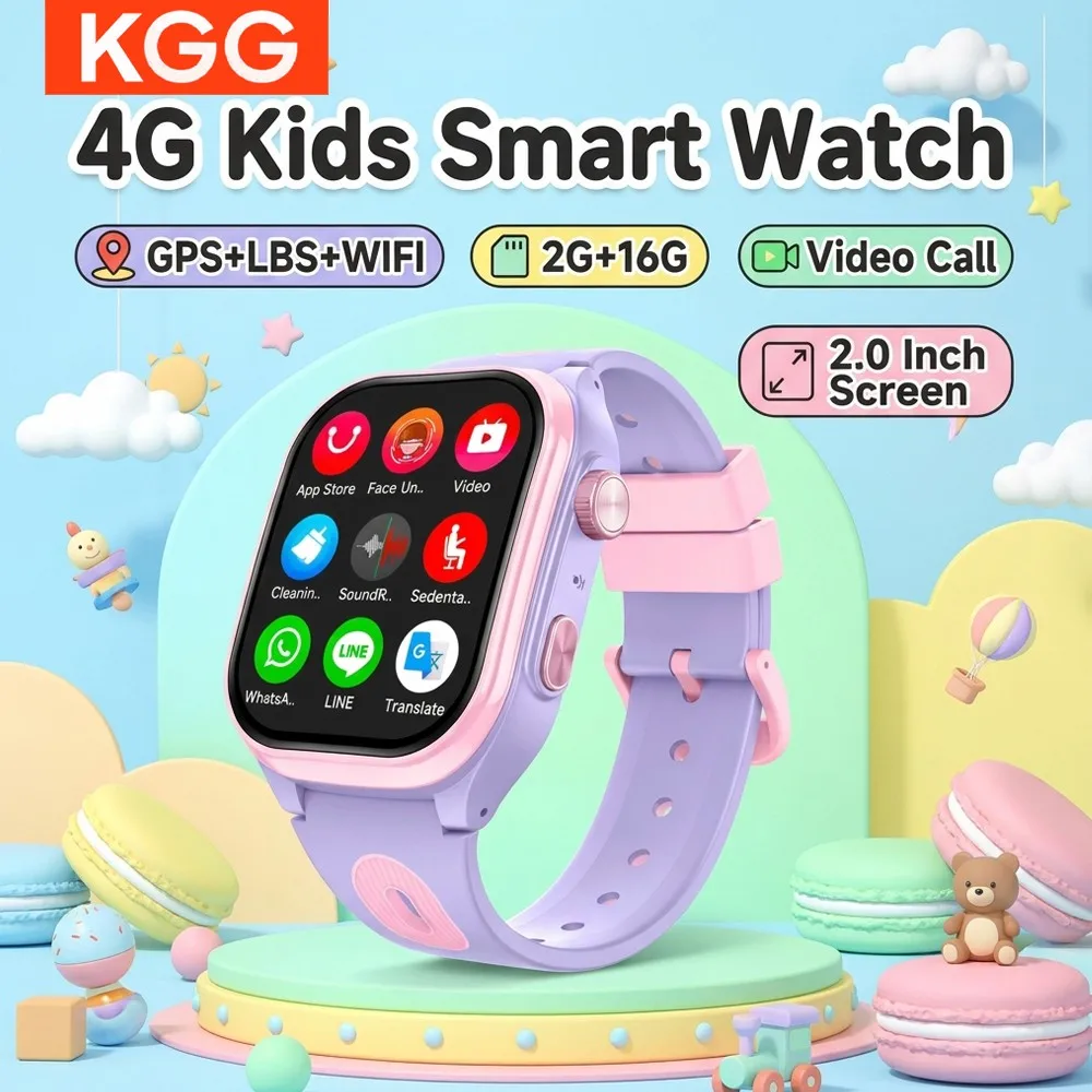 2.0" HD Large Screen 4G Kids Smart Watch Phone 2+16GB GPS WiFi Location Tracker Video Call Camera Waterproof Monitor Boys Girls
2.0" HD Large Screen 4G Kids Smart Watch Phone 2+16GB GPS WiFi Location Tracker Video Call Camera Waterproof Monitor Boys Girls