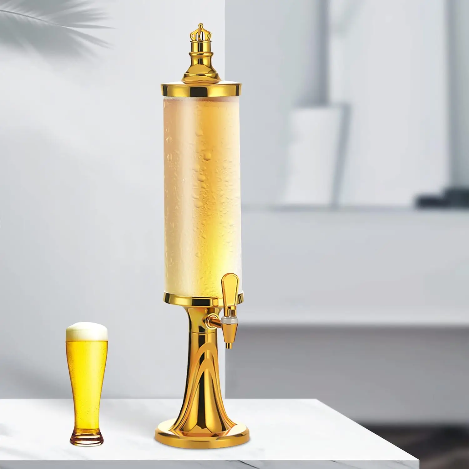 3L Drink Tower Beverage Dispenser with LED Colorful Shinning Lights and Ice Tube Clear Beer Tower Drink Dispenser for Home Party
3L Drink Tower Beverage Dispenser with LED Colorful Shinning Lights and Ice Tube Clear Beer Tower Drink Dispenser for Home Party