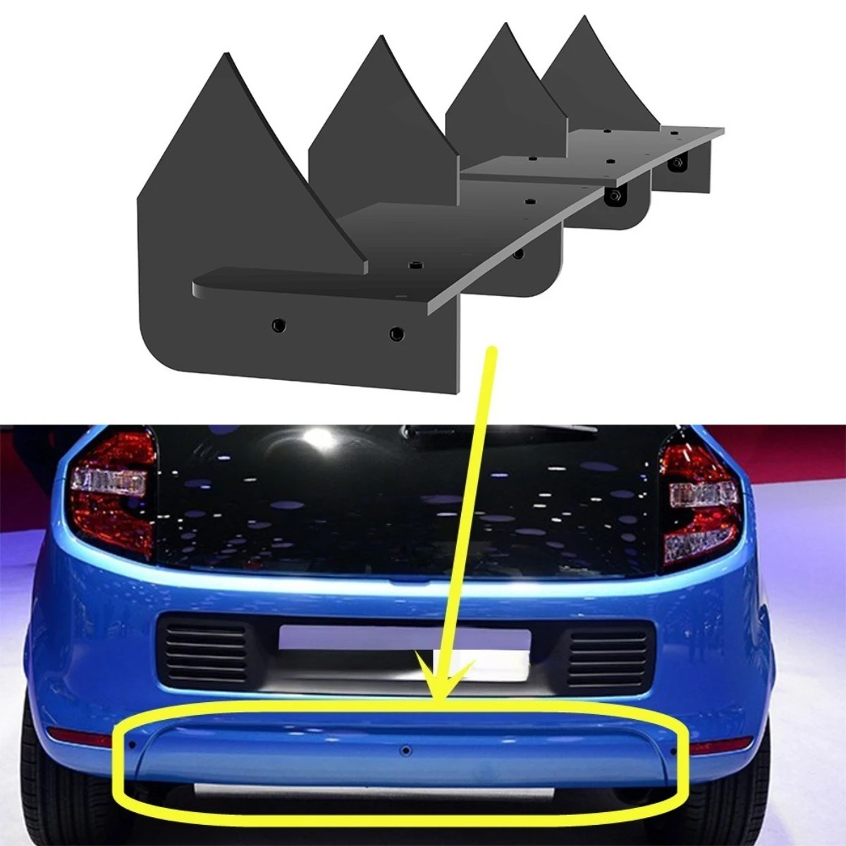 For Renault Twingo 2015-2017 Car Rear Bumper Spoiler Lip Diffuser Modification Part Bumper Guard Protector Cover Car Accessories
For Renault Twingo 2015-2017 Car Rear Bumper Spoiler Lip Diffuser Modification Part Bumper Guard Protector Cover Car Accessories