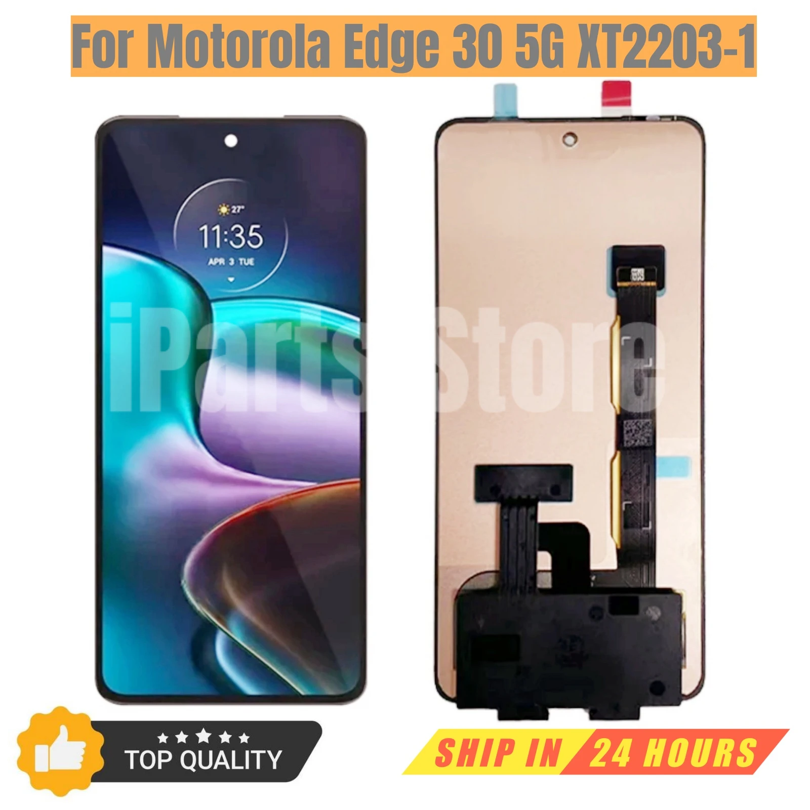 iParts Replacement New AMOLED Display For Motorola Edge 30 5G XT2203-1 Touch Screen Digitizer Assembly OEM Grade A Parts
iParts Replacement New AMOLED Display For Motorola Edge 30 5G XT2203-1 Touch Screen Digitizer Assembly OEM Grade A Parts