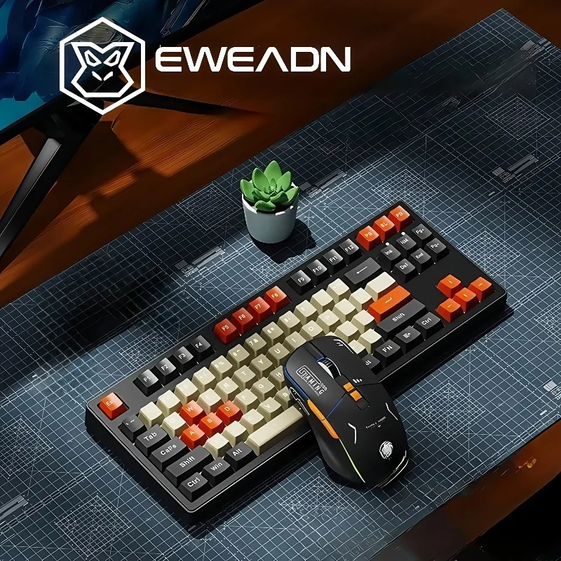 EWEADN MT108 Tri-Mode Retro Mechanical Keyboard 87-Key RGB Backlit Wireless Bluetooth For Gaming Office PC Laptop Mac Desktop
EWEADN MT108 Tri-Mode Retro Mechanical Keyboard 87-Key RGB Backlit Wireless Bluetooth For Gaming Office PC Laptop Mac Desktop