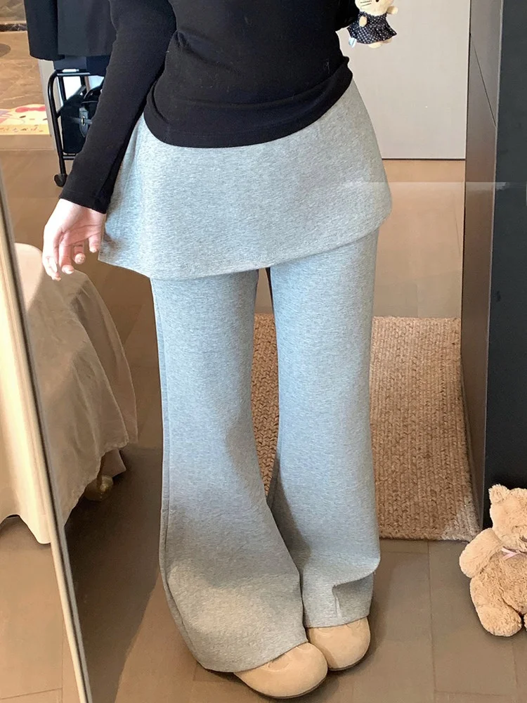 Minimalist Style High Waist Bell Bottom Pants Women's Casual Trousers Spring New Arrival Slimming Floor Length Curtain Pants
Minimalist Style High Waist Bell Bottom Pants Women's Casual Trousers Spring New Arrival Slimming Floor Length Curtain Pants