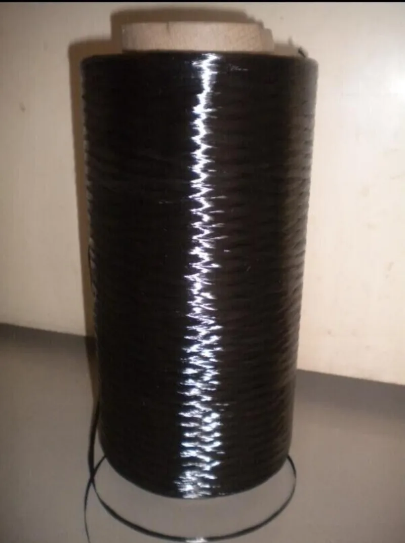 

6K Black Carbon Fiber Tow Filament Yarn Thread Tape 10m Length 3500MPa