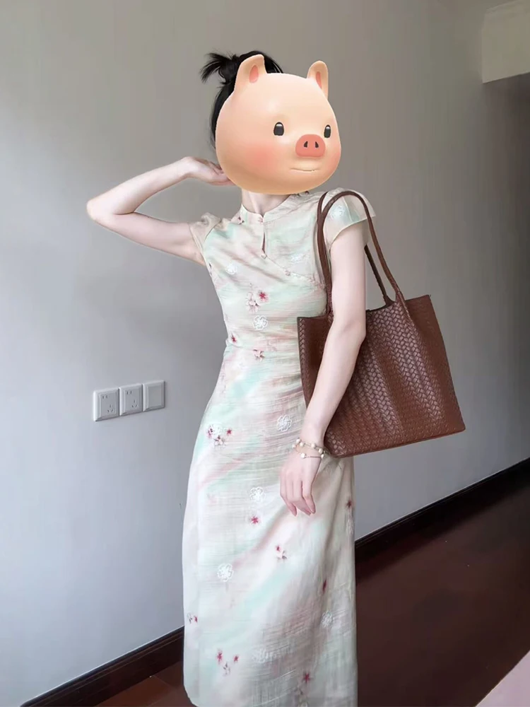 Elegant Embroidered Chinese Style Summer Dress Women's plus Size Long Dress Fairy Skirt Polyester Fiber Low Elasticity Short ...
Elegant Embroidered Chinese Style Summer Dress Women's plus Size Long Dress Fairy Skirt Polyester Fiber Low Elasticity Short ...
