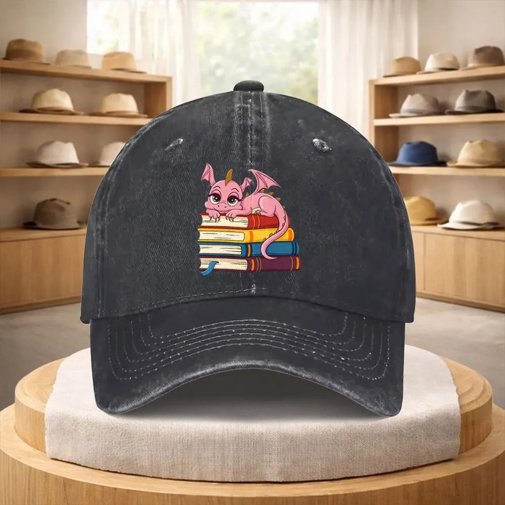 Cute Pink Dragon Reading Books Baseball Cap Washed Denim Adjustable Outdoor Sports Hat Retro Streetwear
Cute Pink Dragon Reading Books Baseball Cap Washed Denim Adjustable Outdoor Sports Hat Retro Streetwear