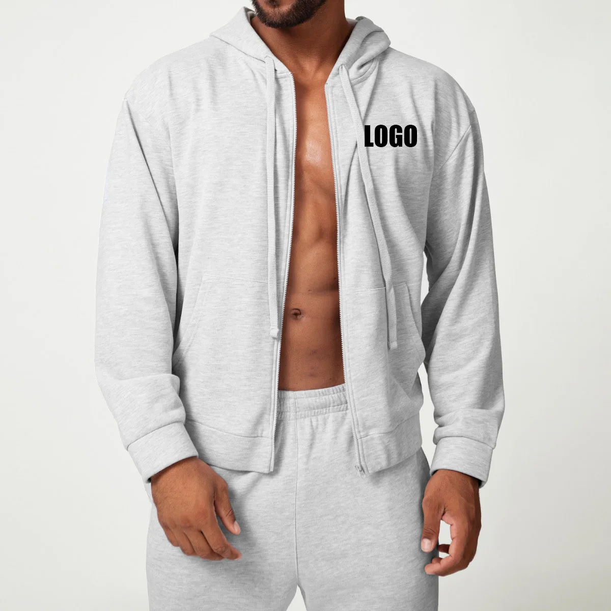 Custom LOGO Men's Zipper Cardigan Hooded Sweater Sports Leisure Commuter Fitness Long Sleeve Jacket Jacket
Custom LOGO Men's Zipper Cardigan Hooded Sweater Sports Leisure Commuter Fitness Long Sleeve Jacket Jacket
