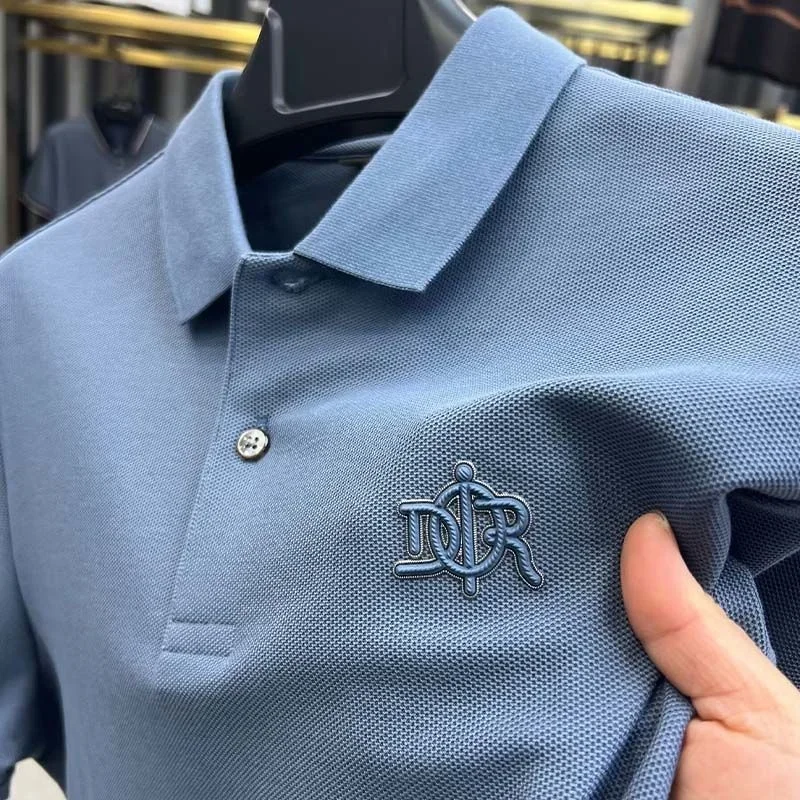 High End Brand 100% Cotton Men's Polo Shirt Letter Printed Top Business Casual Short Sleeved T-Shirt Summer Breathable Menwear
High End Brand 100% Cotton Men's Polo Shirt Letter Printed Top Business Casual Short Sleeved T-Shirt Summer Breathable Menwear