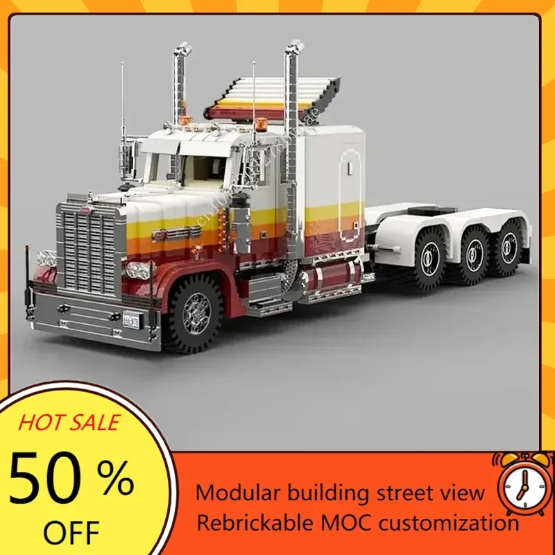 5942PCS MOC Building Block Peterbilt Tri Axle Truck Technology Bricks DIY Assembled Model Originality Toys Kids Holiday Gifts
5942PCS MOC Building Block Peterbilt Tri Axle Truck Technology Bricks DIY Assembled Model Originality Toys Kids Holiday Gifts