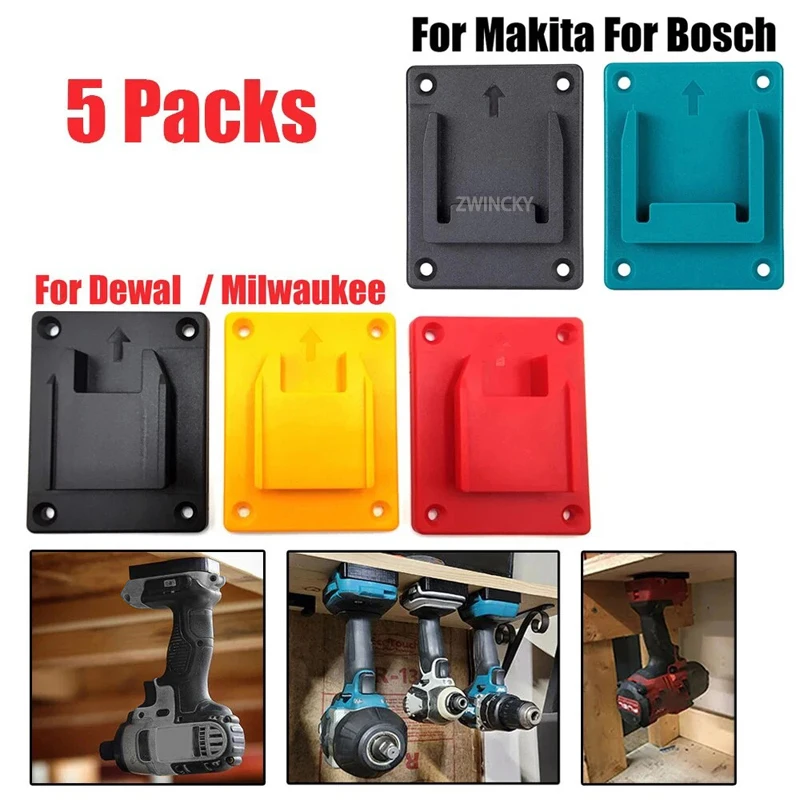 5Pc Tool Mount Storage Bracket For Makita For Bosch For Dewal For Milwaukee Tool Machine Drill Holder Slot Stand Fixing Devices
5Pc Tool Mount Storage Bracket For Makita For Bosch For Dewal For Milwaukee Tool Machine Drill Holder Slot Stand Fixing Devices