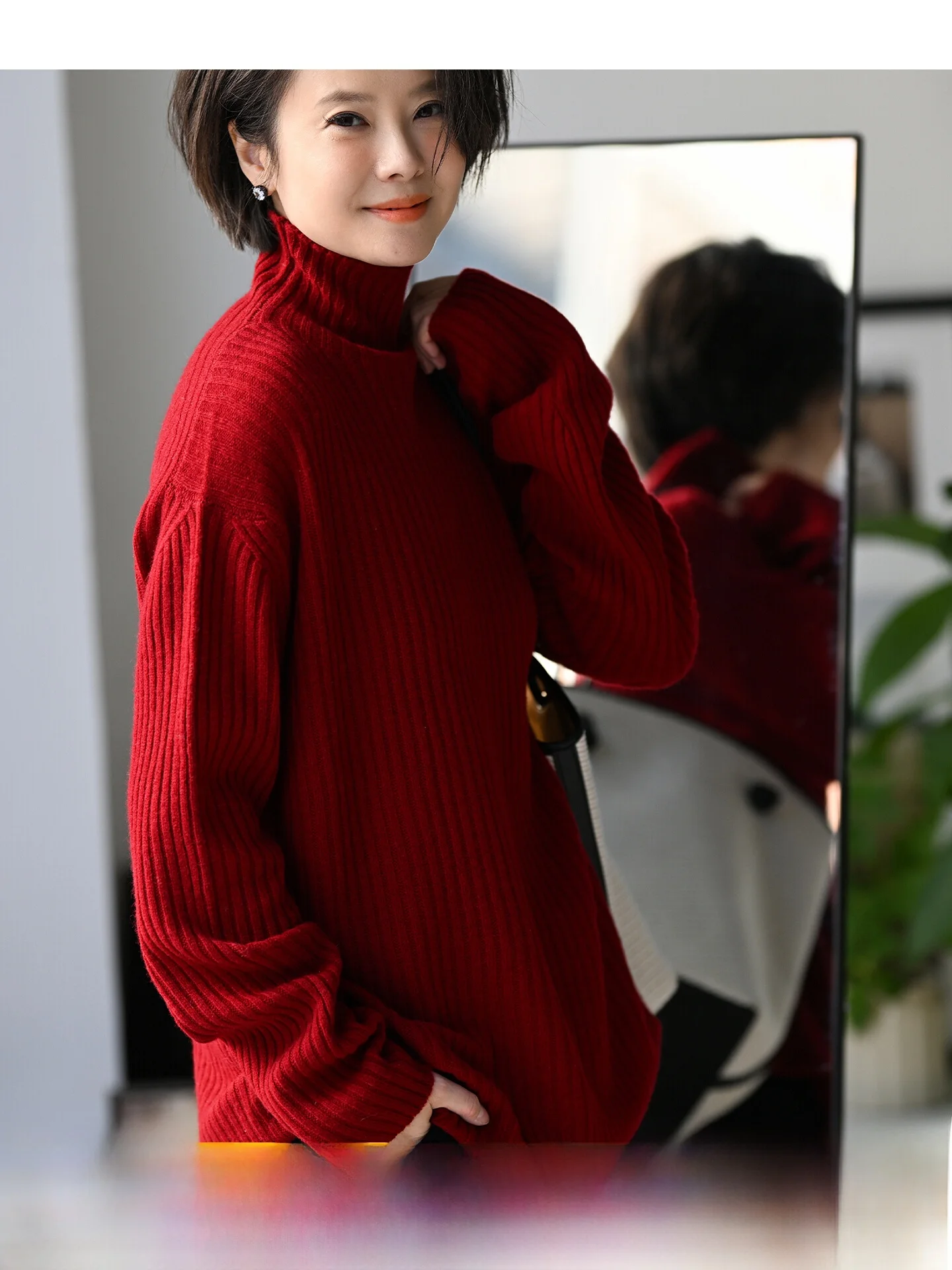 Свитер из чистой шерсти с высоким воротником, свободного кроя, вязаный, M3850, повседневный, женский, модный, зимний, теплый, высококачественный, из кашемира
Свитер из чистой шерсти с высоким воротником, свободного кроя, вязаный, M3850, повседневный, женский, модный, зимний, теплый, высококачественный, из кашемира