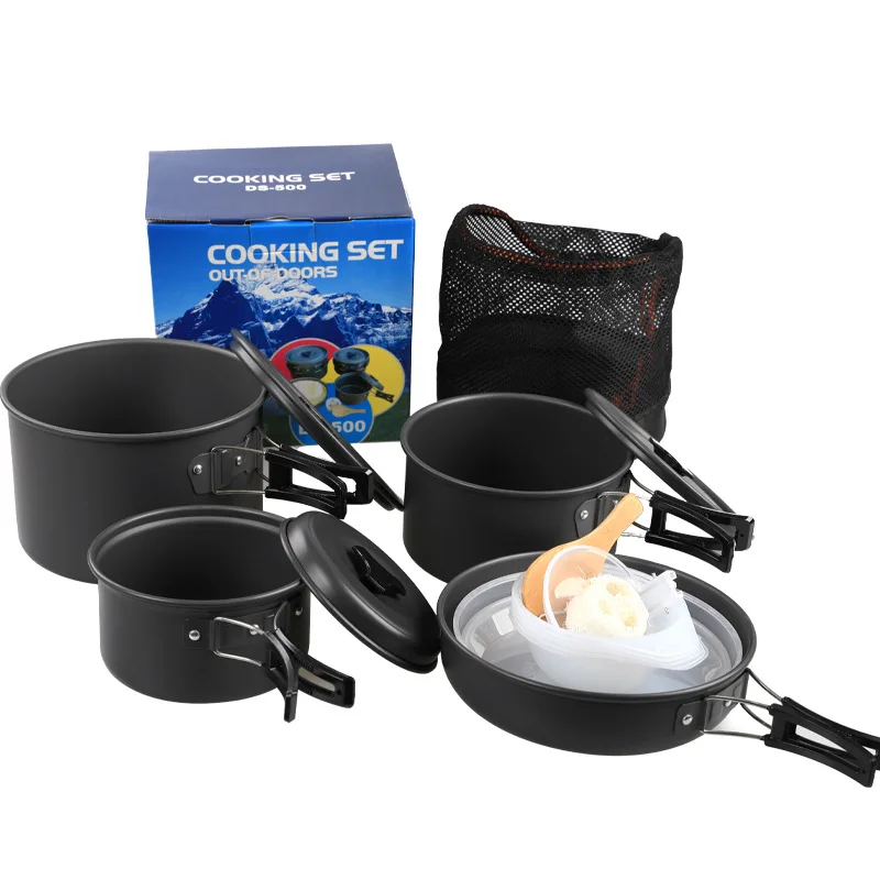 4-5 Person Outdoor Camping Cookware Set Portable Tableware Cooking Travel Cutlery Utensils Pot Pan Hiking Picnic Tools
4-5 Person Outdoor Camping Cookware Set Portable Tableware Cooking Travel Cutlery Utensils Pot Pan Hiking Picnic Tools