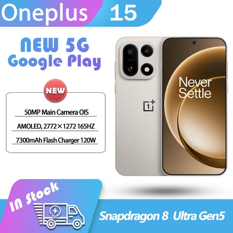 OnePlus15 5G Snapdragon 8 Ultra Gen5 6.78 inch 165Hz LTPO AMOLED 120W SUPERVOOC 7300mAh IP68 NFC OTA Wifi7 50MP Google play