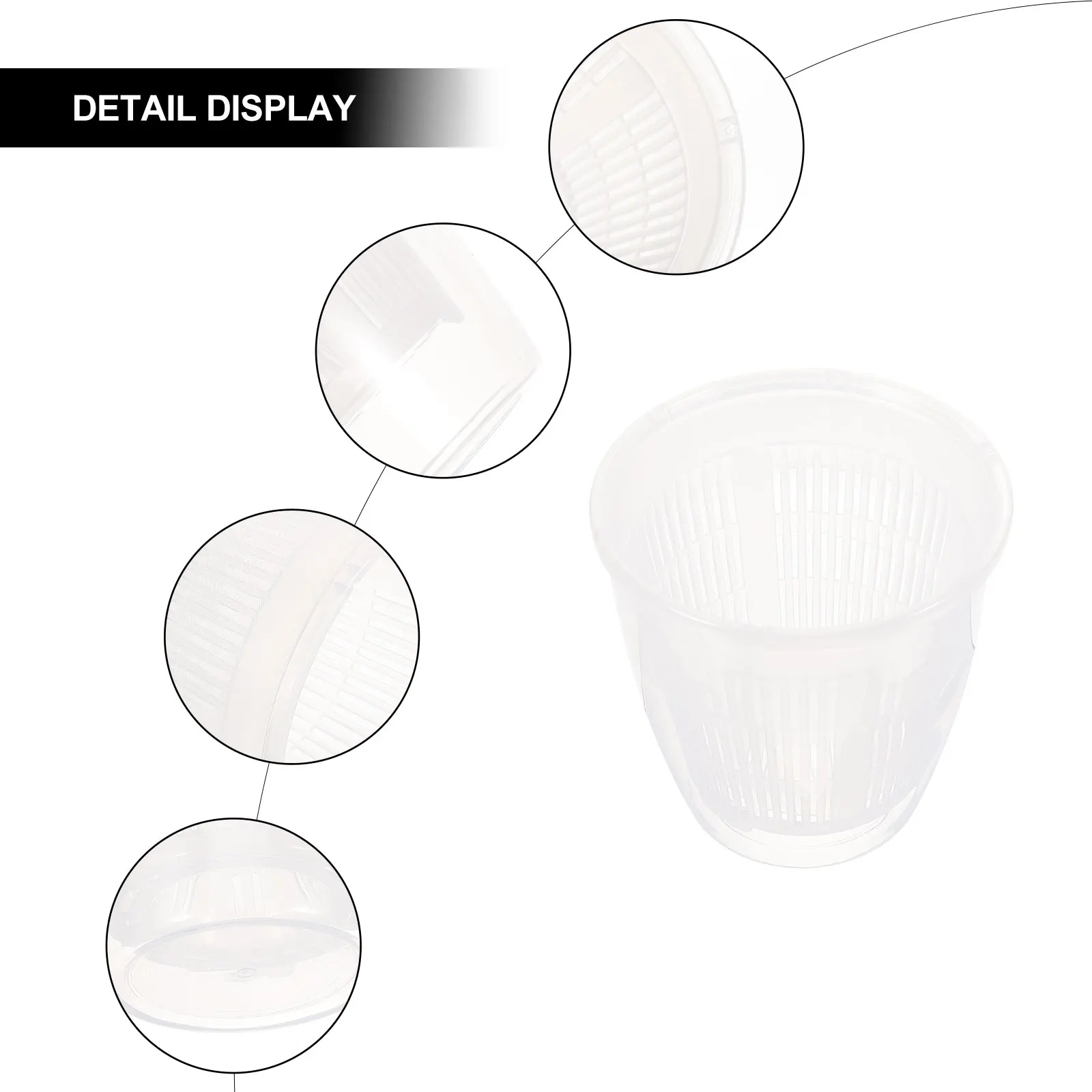 2pcs Root Control Flower Pot Orchid Planter Plastic Large Transparent Drainage Ventilation Holes Garden Nursery Plant
2pcs Root Control Flower Pot Orchid Planter Plastic Large Transparent Drainage Ventilation Holes Garden Nursery Plant