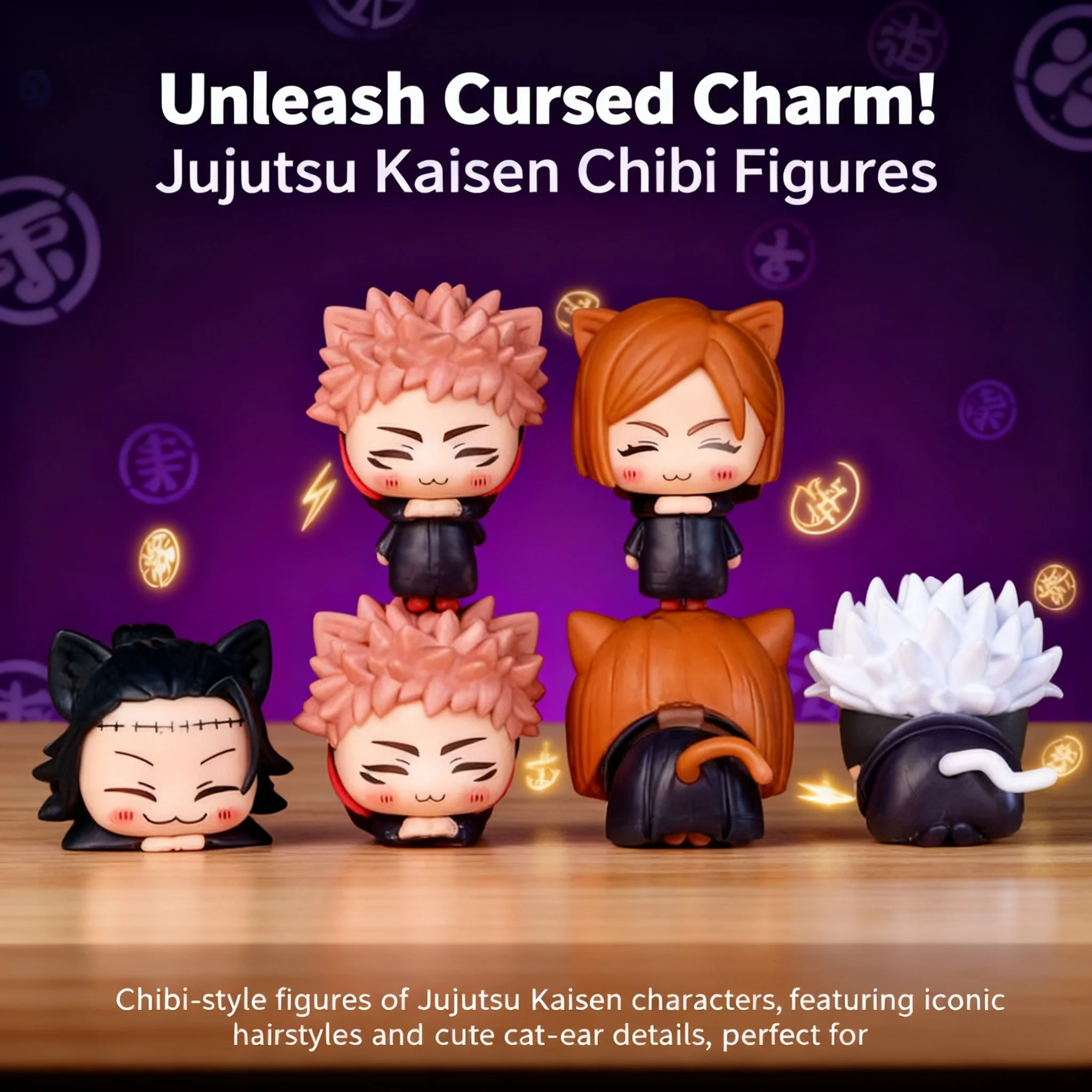 4 Pcs Jujutsu Kaisen Gojo Satoru Yuji Itadori Ryomen Sukuna Sleeping Blind Box Model Car Ornament Figures Set
4 Pcs Jujutsu Kaisen Gojo Satoru Yuji Itadori Ryomen Sukuna Sleeping Blind Box Model Car Ornament Figures Set