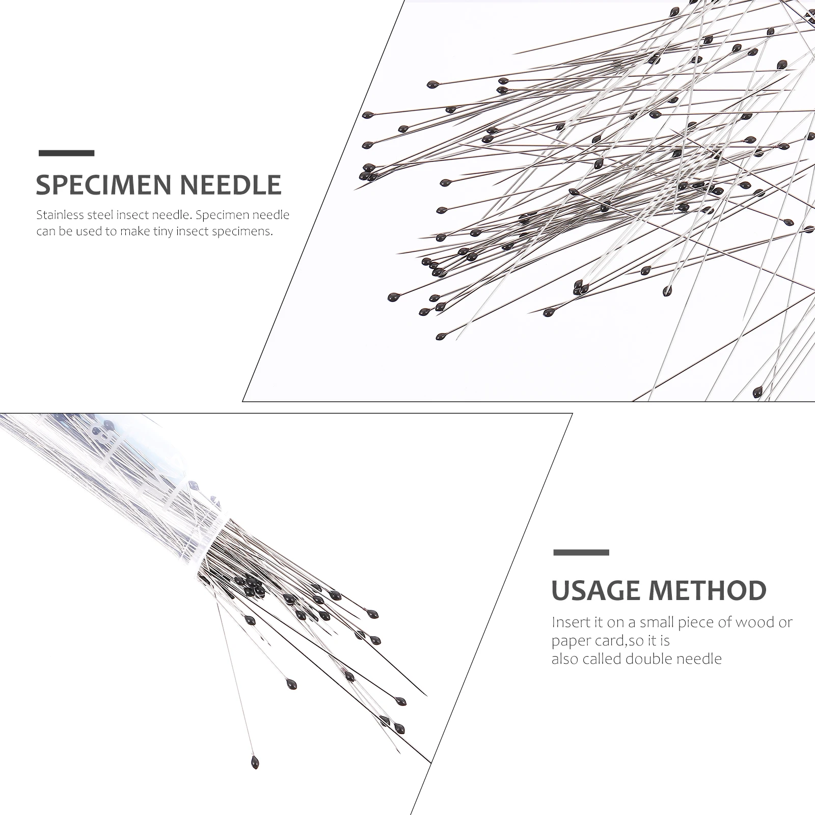 300 Pcs Specimen Needle Dissection Collectors Silver Stainless Steel Collection Needles
300 Pcs Specimen Needle Dissection Collectors Silver Stainless Steel Collection Needles