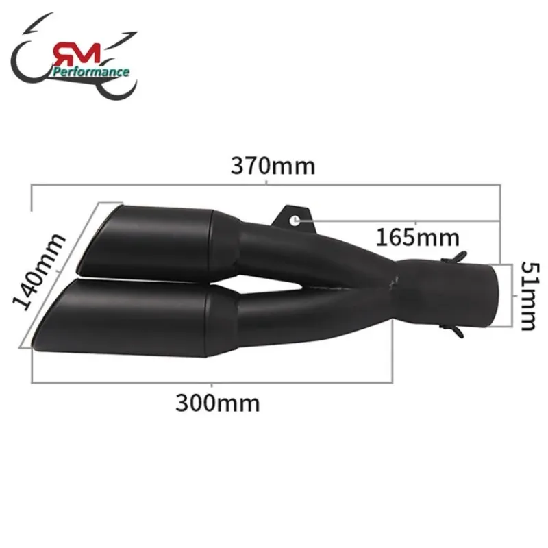 Factory Hot Selling Universal Motorcycle Exhaust Muffler Dual Right Left Escape Double Down DB Killer For TRK502 NMAX R6 CB650f
Factory Hot Selling Universal Motorcycle Exhaust Muffler Dual Right Left Escape Double Down DB Killer For TRK502 NMAX R6 CB650f
