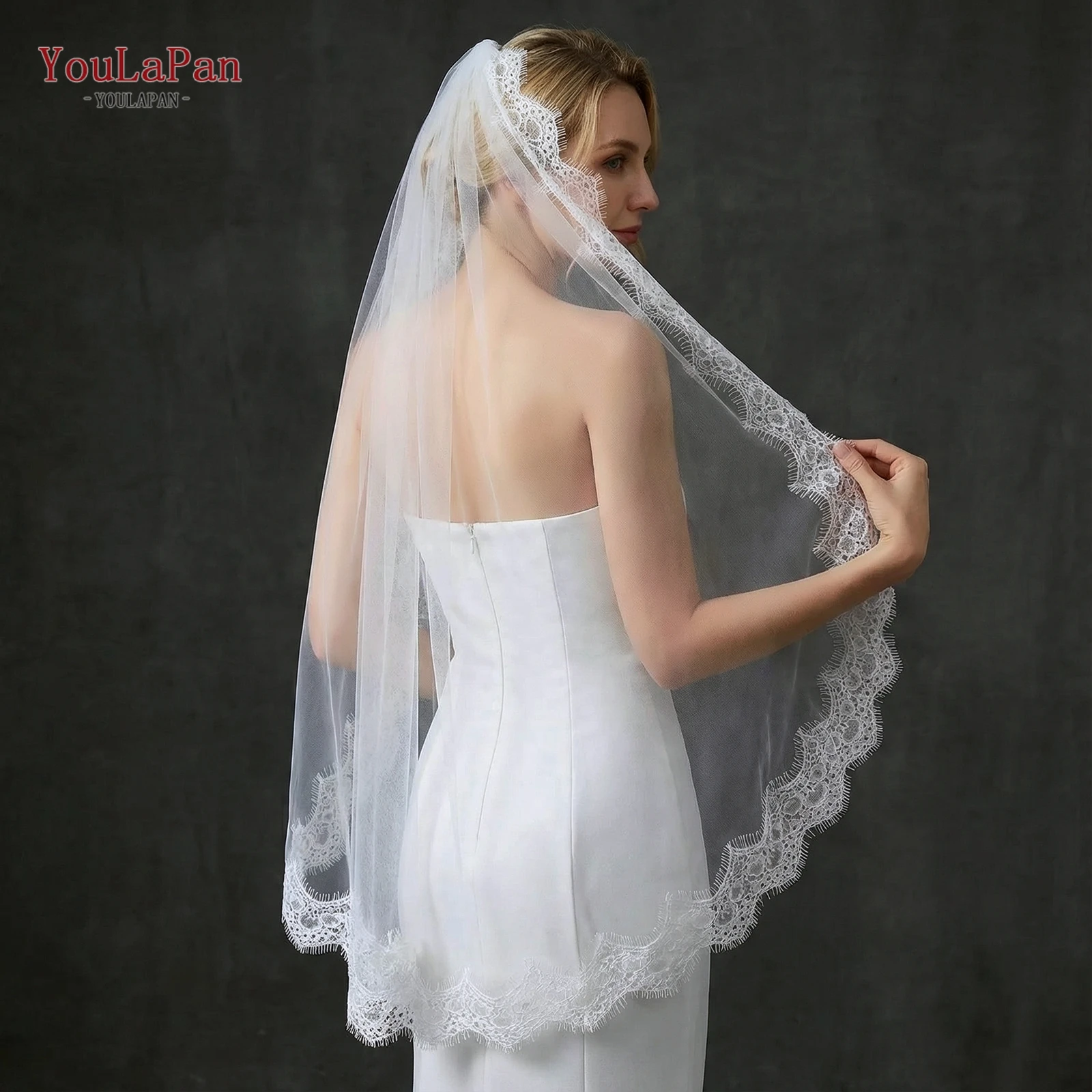 Свадебная фата TOPQUEEN с мягким кружевным краем, однотонная, однослойная, элегантная, романтичная, с кружевом «реснички», длина до локтя, V154
Свадебная фата TOPQUEEN с мягким кружевным краем, однотонная, однослойная, элегантная, романтичная, с кружевом «реснички», длина до локтя, V154