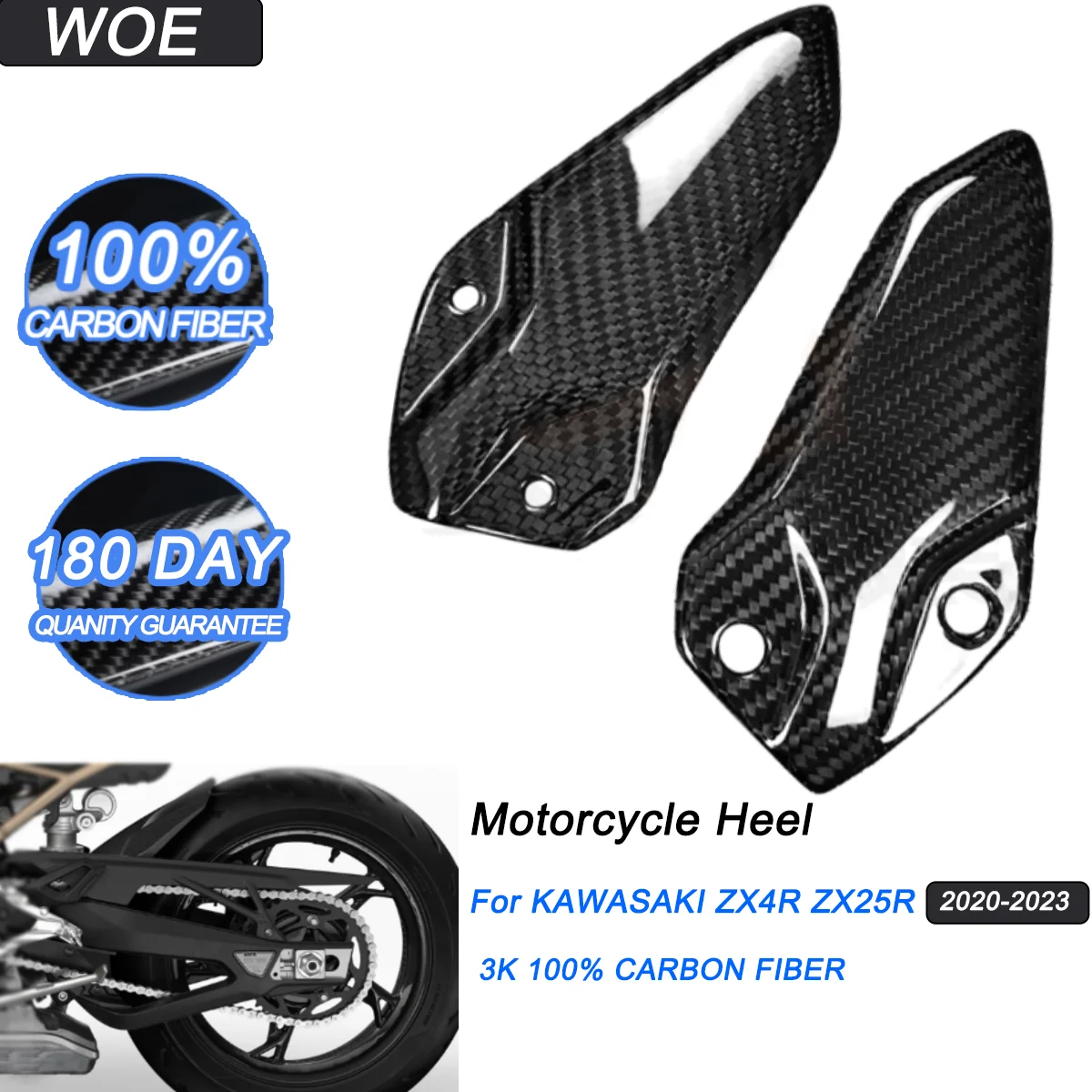 Для KAWASAKI ZX 4R ZX 25R 2020 2021 2022 2023 3K 100% сухое углеродное волокно, мотоциклетная накладка на пятку, накладки на пятку, защита
Для KAWASAKI ZX 4R ZX 25R 2020 2021 2022 2023 3K 100% сухое углеродное волокно, мотоциклетная накладка на пятку, накладки на пятку, защита