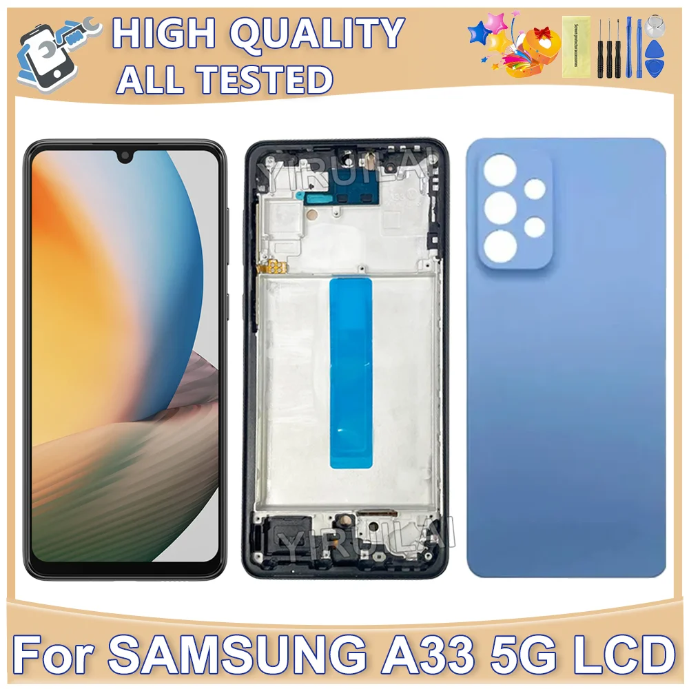 TFT High Quality For Samsung Galaxy A33 5G LCD Display Touch Screen Digitizer For Samsung A336 SM-A336E SM-A336B LCD Display
TFT High Quality For Samsung Galaxy A33 5G LCD Display Touch Screen Digitizer For Samsung A336 SM-A336E SM-A336B LCD Display
