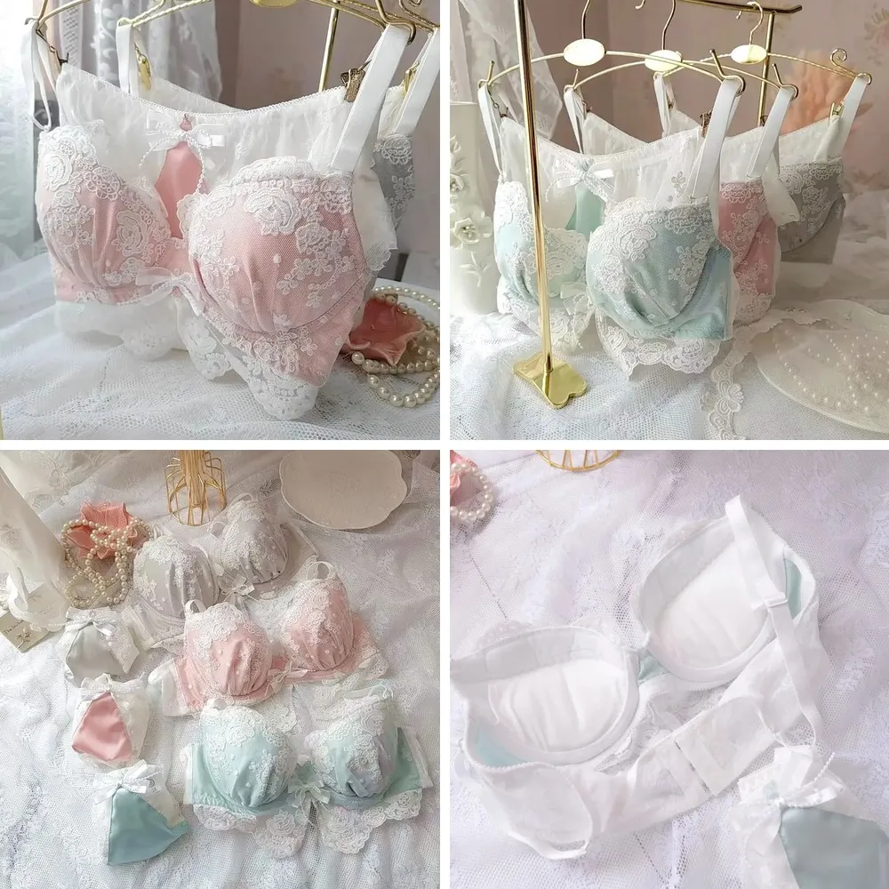 Japanese Style Lace Embroidered Underwear Set: Sexy Push Up Bra & Panties for Women, Large Size, Student Aesthetic
Japanese Style Lace Embroidered Underwear Set: Sexy Push Up Bra & Panties for Women, Large Size, Student Aesthetic