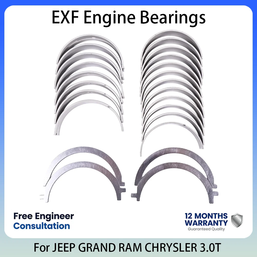 EXF main bearing & connecting rod bearing Set 3.0L 3.0 L T V6 Diesel For Jeep Grand Cherokee Dodge Ram 1500 2014-2024 68229163AA
EXF main bearing & connecting rod bearing Set 3.0L 3.0 L T V6 Diesel For Jeep Grand Cherokee Dodge Ram 1500 2014-2024 68229163AA