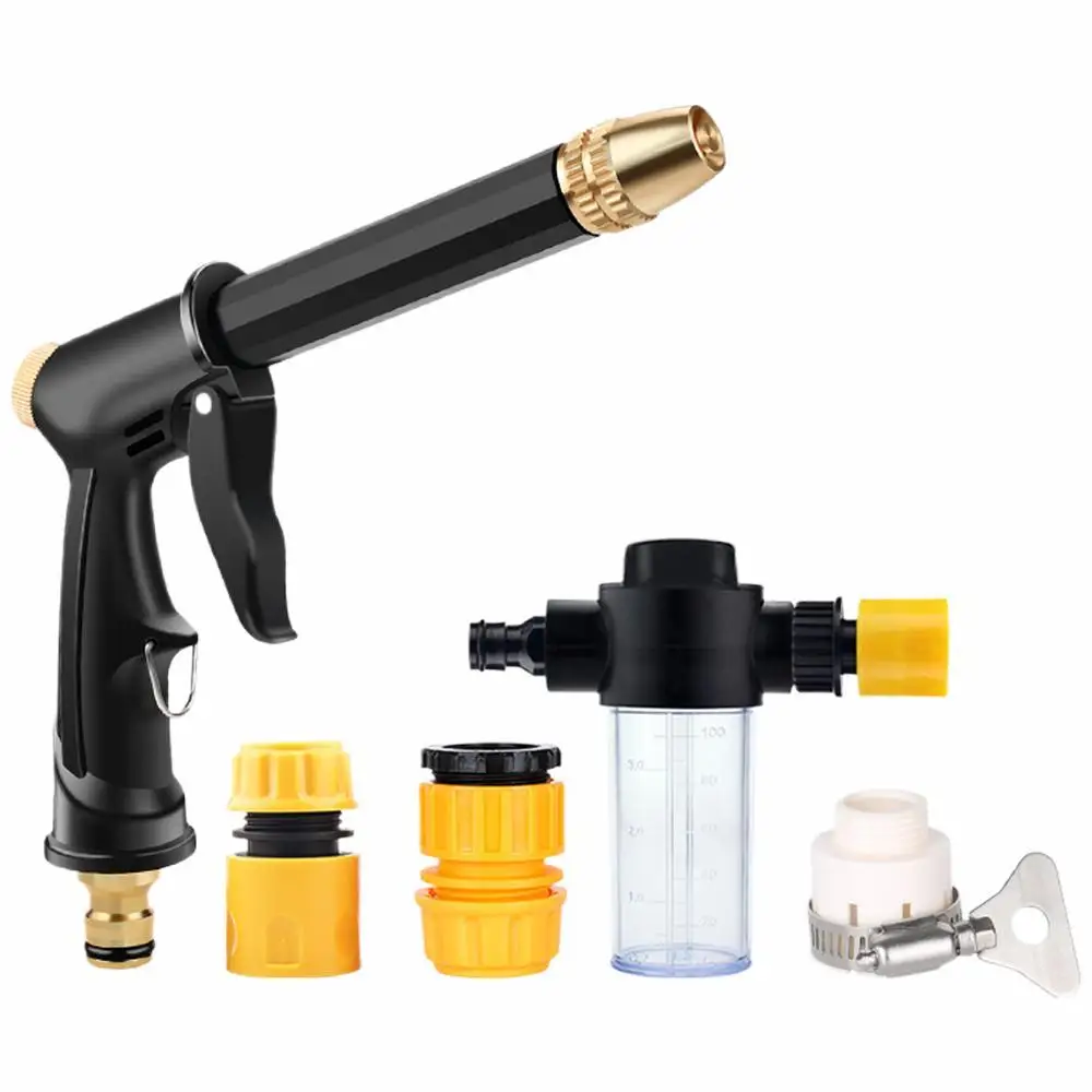 High-pressure Watering Gun Garden Adjustable Home Outdoor Lawn Flower Bed Irrigation Watering Nozzle For Car Cleaning Products
High-pressure Watering Gun Garden Adjustable Home Outdoor Lawn Flower Bed Irrigation Watering Nozzle For Car Cleaning Products