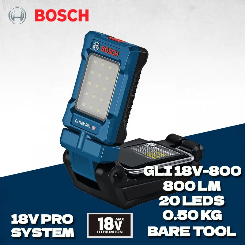 BOSCH GLI 18V-800 Pro Cordless Light 360° Swivelling and 180° Tilting Folding Lamp Impact Drill Workspace Power Tool GLI18V-800
BOSCH GLI 18V-800 Pro Cordless Light 360° Swivelling and 180° Tilting Folding Lamp Impact Drill Workspace Power Tool GLI18V-800