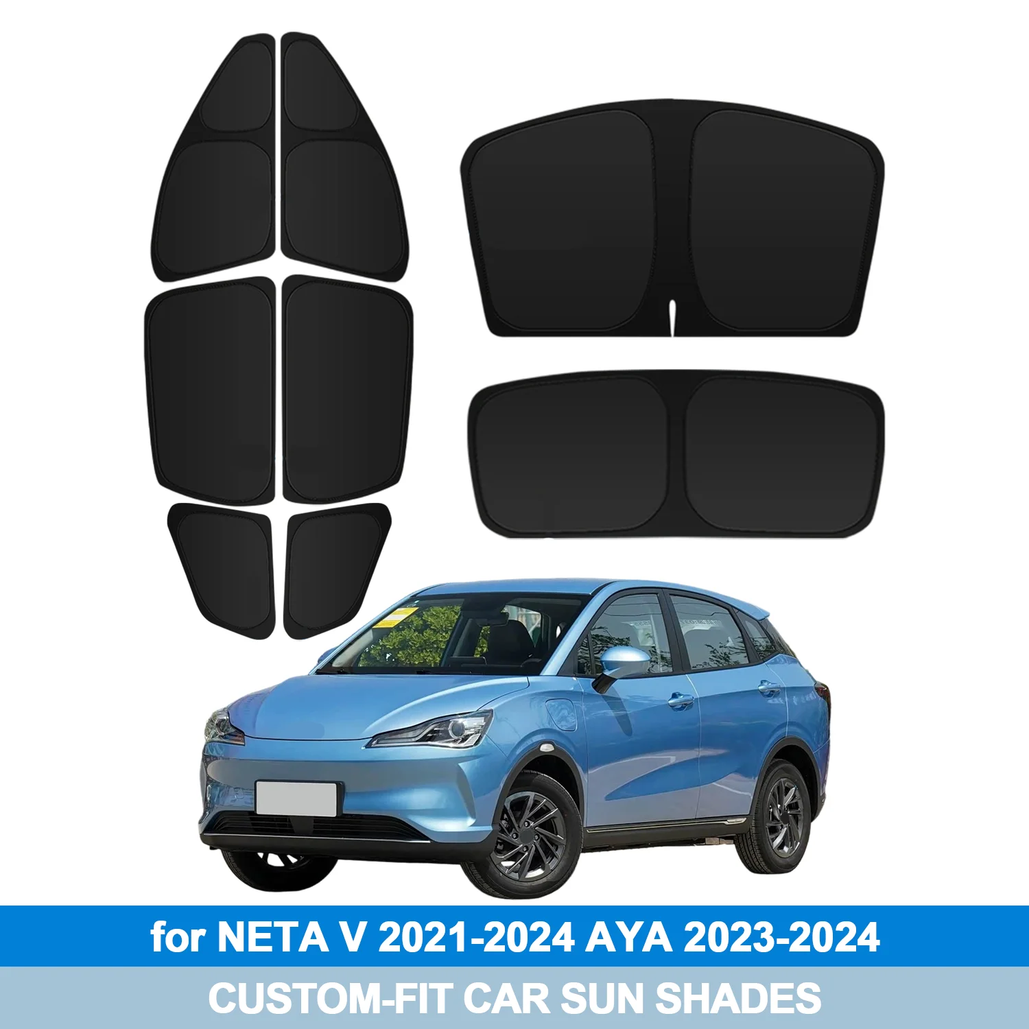 For NETA V 2021-2024 AYA 2023-2024 Windshield Sun Shade Side Window Shades Cover Sun Visor Shield Privacy Protection
For NETA V 2021-2024 AYA 2023-2024 Windshield Sun Shade Side Window Shades Cover Sun Visor Shield Privacy Protection