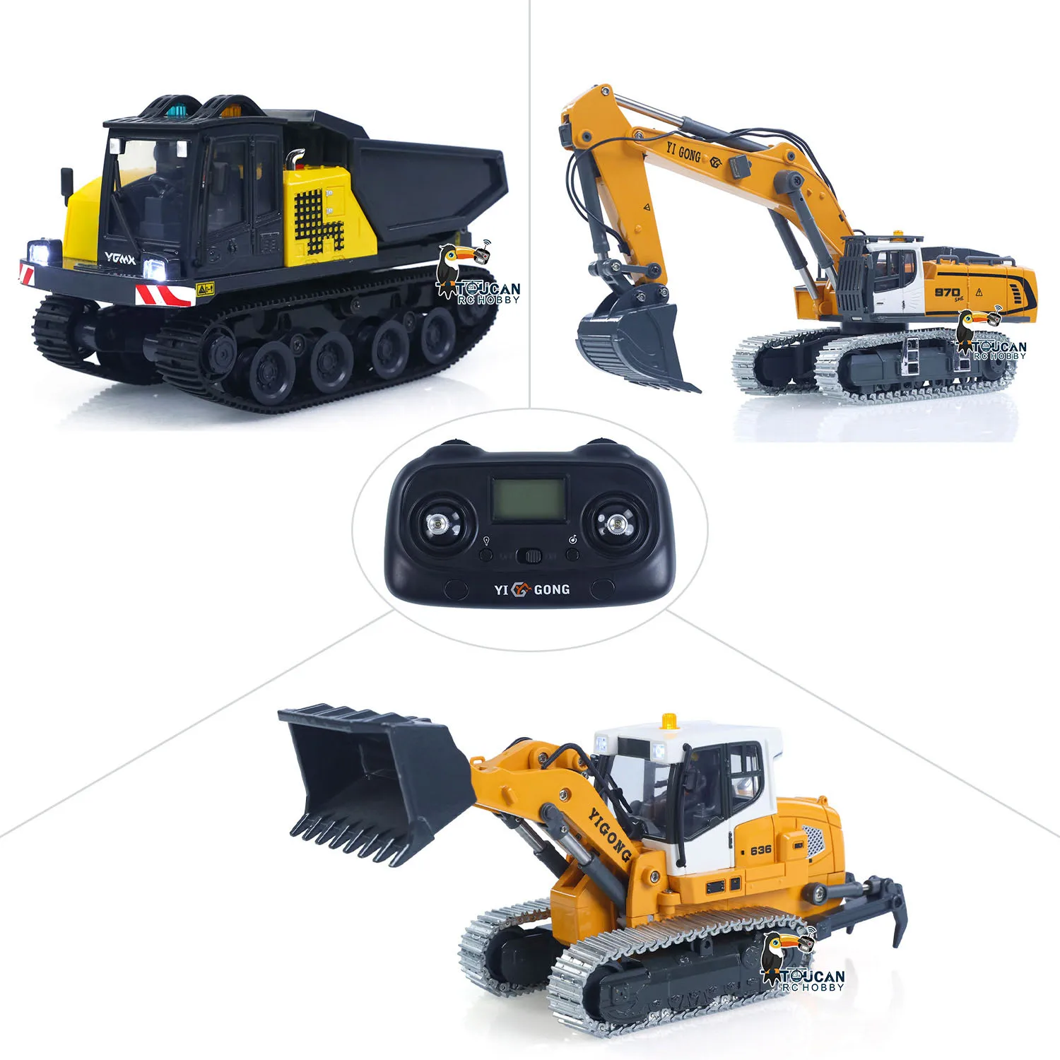 1/50 Remote Control Excavator K970 Electric RC Loader LR636 Dump Truck Model T14R Construction Vehicle Lights Sounds Unit Toys
1/50 Remote Control Excavator K970 Electric RC Loader LR636 Dump Truck Model T14R Construction Vehicle Lights Sounds Unit Toys