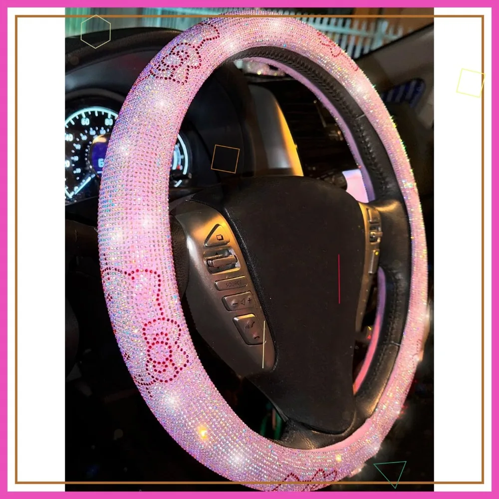 Блестящий чехол на руль с бриллиантовыми стразами, противоскользящая подкладка, универсальный размер, фиолетовый цвет
Блестящий чехол на руль с бриллиантовыми стразами, противоскользящая подкладка, универсальный размер, фиолетовый цвет