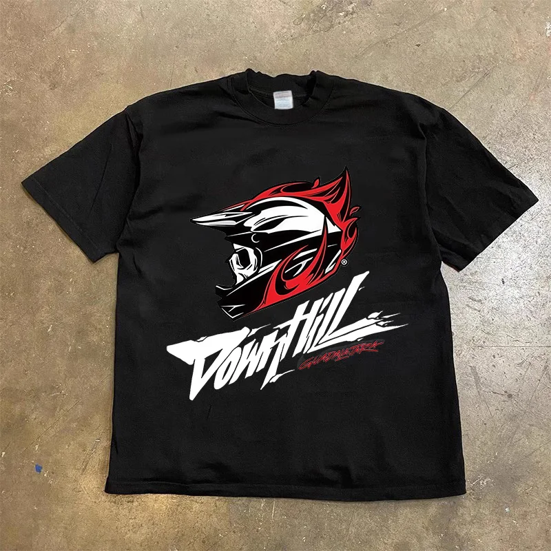 American Fashion Loose Street Helmet Skeleton Retro Creative Printed T-shirt Men Women Women Short Sleeve Y2k Top Large T-shirt
American Fashion Loose Street Helmet Skeleton Retro Creative Printed T-shirt Men Women Women Short Sleeve Y2k Top Large T-shirt