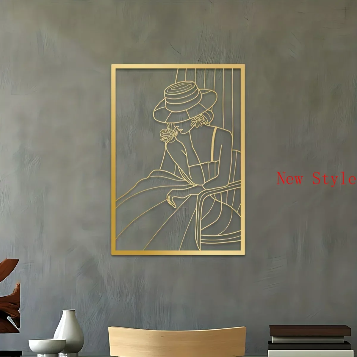 Vintage Lady Metal Wall Hanging Art Modern Women Drawing Home Decor and Gold Minimalist Abstract Female Single Line Art Home D
Vintage Lady Metal Wall Hanging Art Modern Women Drawing Home Decor and Gold Minimalist Abstract Female Single Line Art Home D