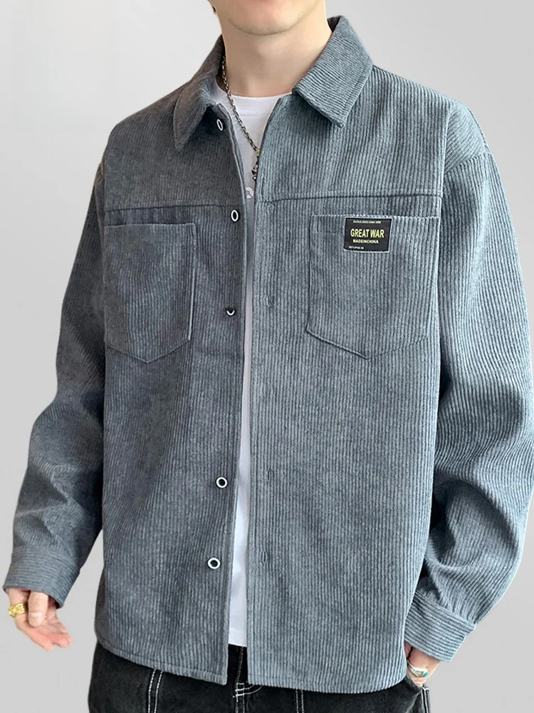 Rn Men's Casual Jaet 2025 New Sle Lantern Core Loose Fit Leisure Outerwear Versatile Flip Collar Button down Coat
Rn Men's Casual Jaet 2025 New Sle Lantern Core Loose Fit Leisure Outerwear Versatile Flip Collar Button down Coat