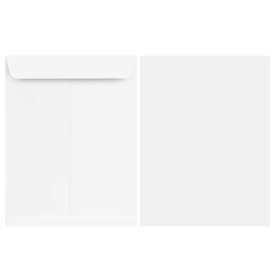 Catalog Envelope Plain 24lb 6-1/2 x 9-1/2 Inches 500/Box White
Catalog Envelope Plain 24lb 6-1/2 x 9-1/2 Inches 500/Box White