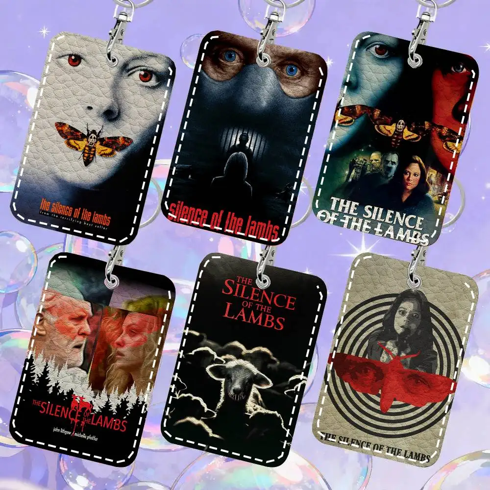 THE S-SILENCE OF THE LAMBS Horror Movie Card Case Keychain Access Card Bag Key Tag Ring Leather Card Holder Key Ring Access
THE S-SILENCE OF THE LAMBS Horror Movie Card Case Keychain Access Card Bag Key Tag Ring Leather Card Holder Key Ring Access