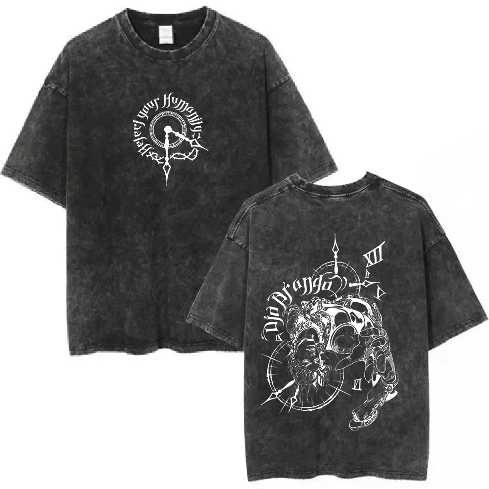 Футболка Y2K для мужчин, новинка, мужская одежда, топы и футболки, мужская футболка с принтом аниме JoJo Bizarre Adventure, винтажная, с эффектом потертости, Ropa Hombre
Футболка Y2K для мужчин, новинка, мужская одежда, топы и футболки, мужская футболка с принтом аниме JoJo Bizarre Adventure, винтажная, с эффектом потертости, Ropa Hombre