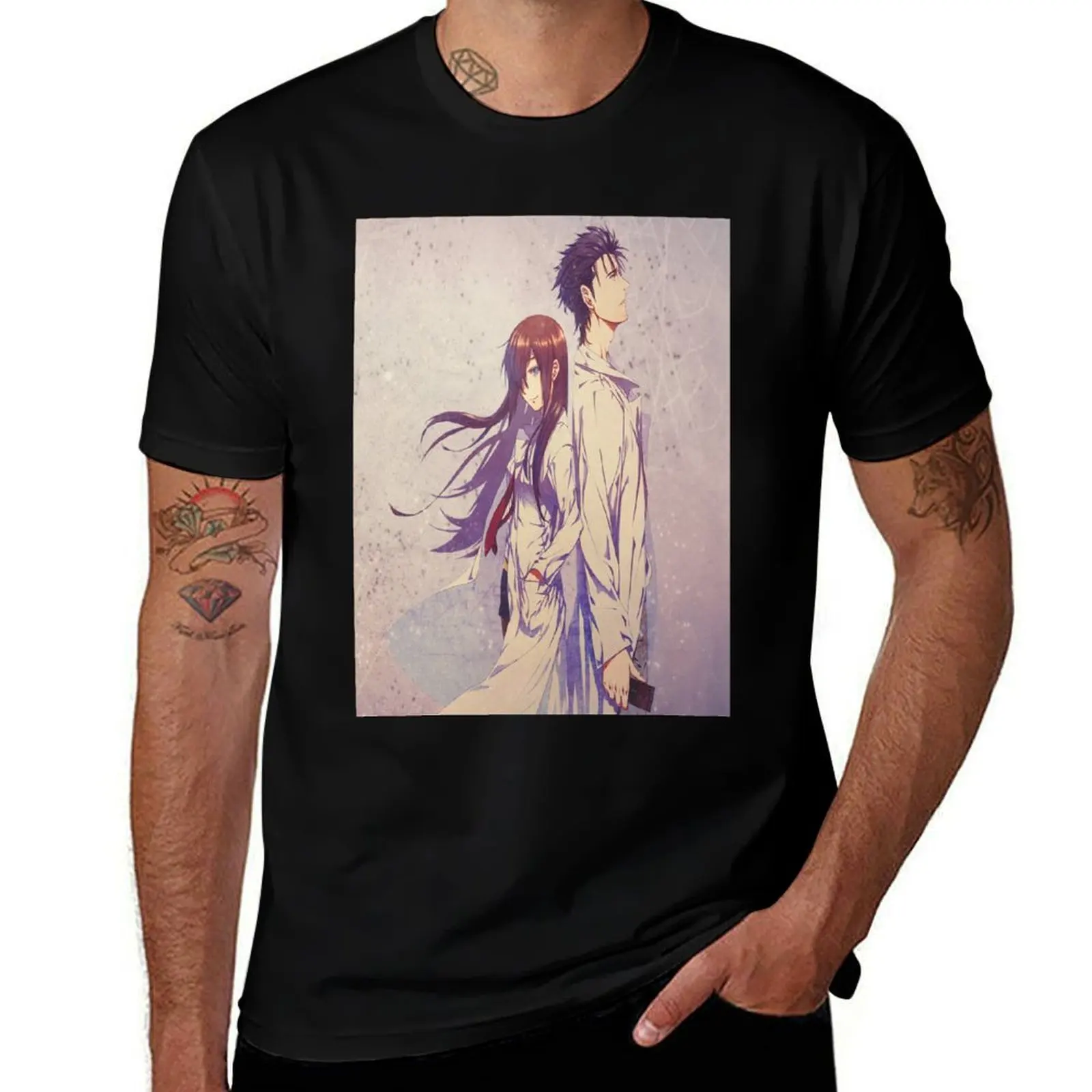 Okabe Rintaru and Makise Kurisu -Steins Gate T-Shirt anime clothes cotton graphic tees anime shirt mens big and tall t shirts
Okabe Rintaru and Makise Kurisu -Steins Gate T-Shirt anime clothes cotton graphic tees anime shirt mens big and tall t shirts